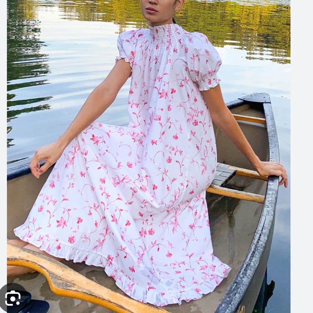 Hill House Caroline Nap Dress Rose Botanical